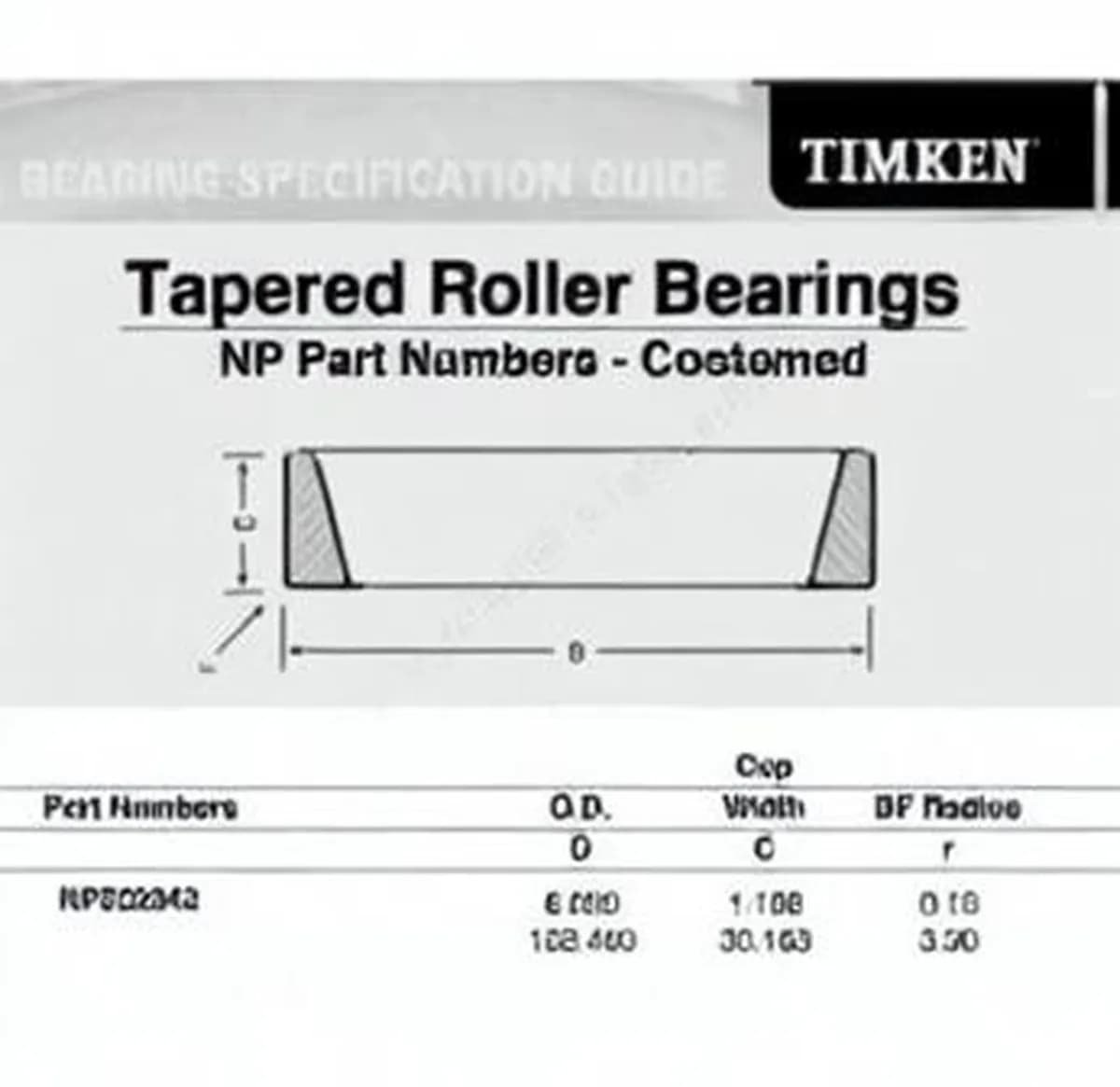 TIMKEN NP022042-TIMKEN - Image 1