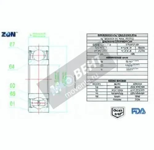 ZEN S6212-2RS-FDA-AISI420-ZEN - Image 1