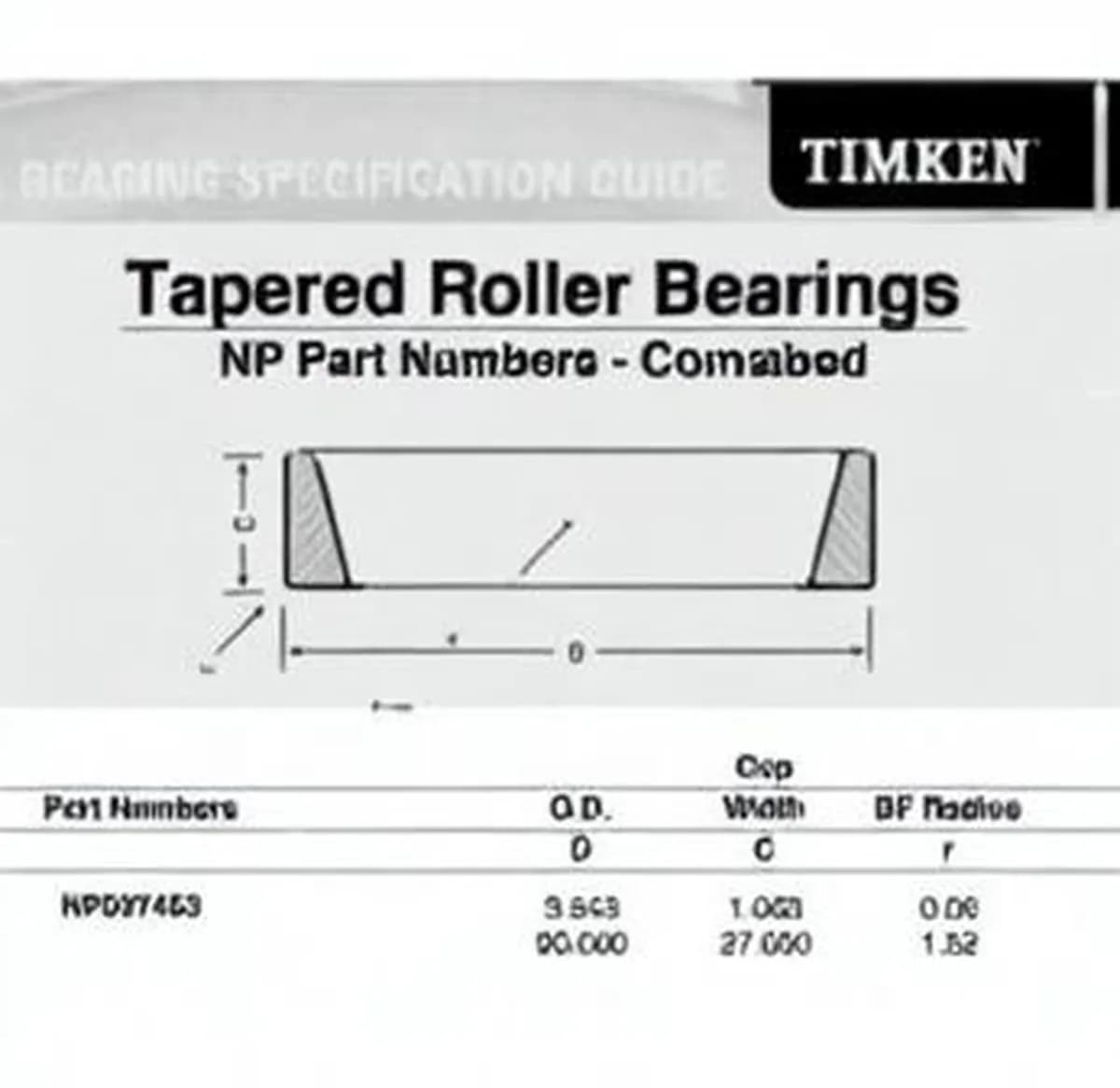 TIMKEN NP037463-TIMKEN - Image 1