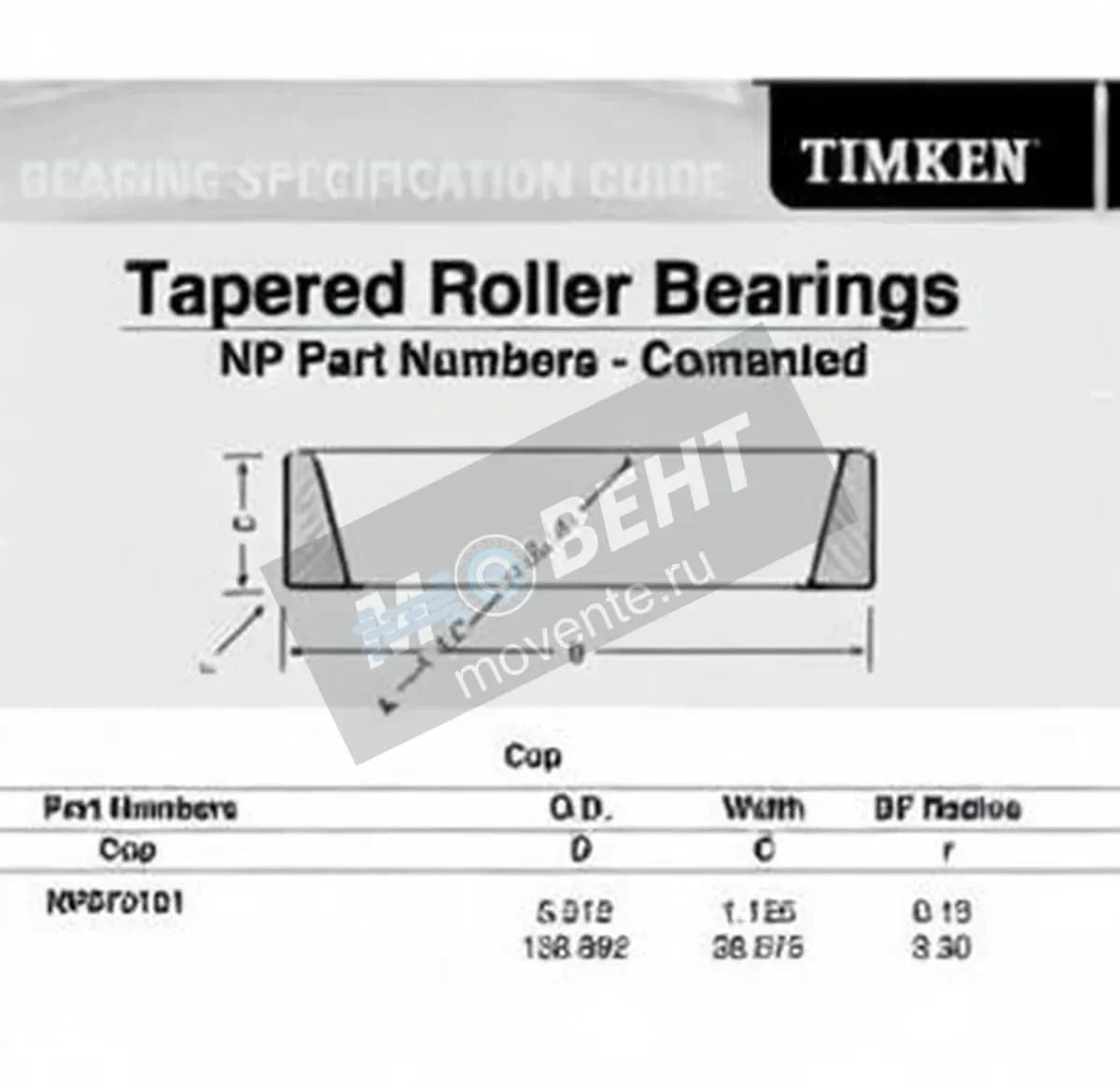 TIMKEN NP975161-TIMKEN - Image 1