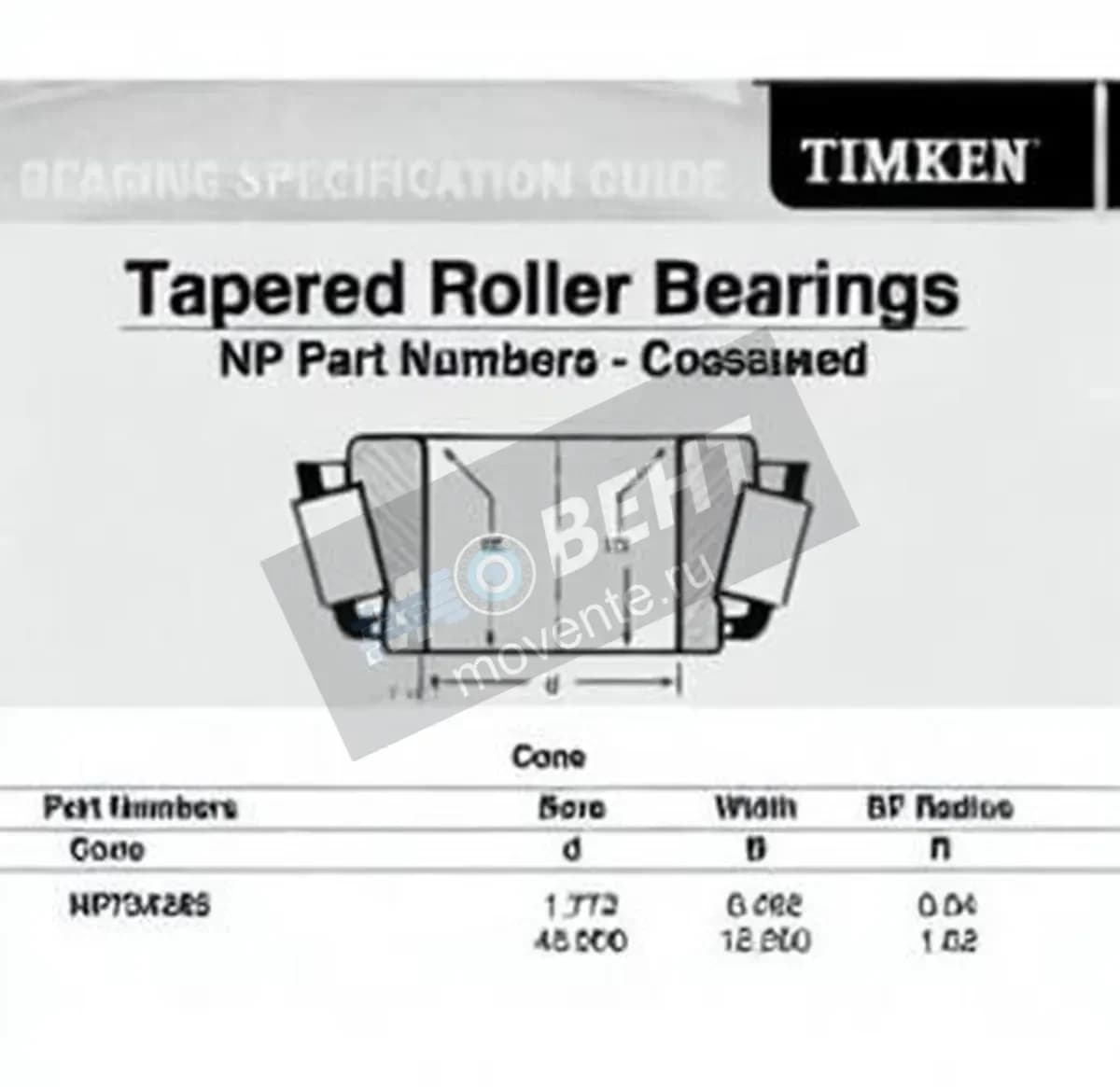 TIMKEN NP724285-TIMKEN - Image 1