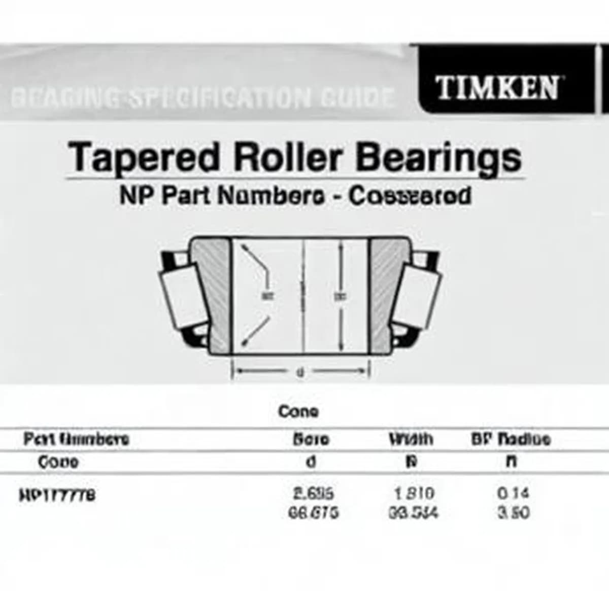 TIMKEN NP177778-TIMKEN - Image 1