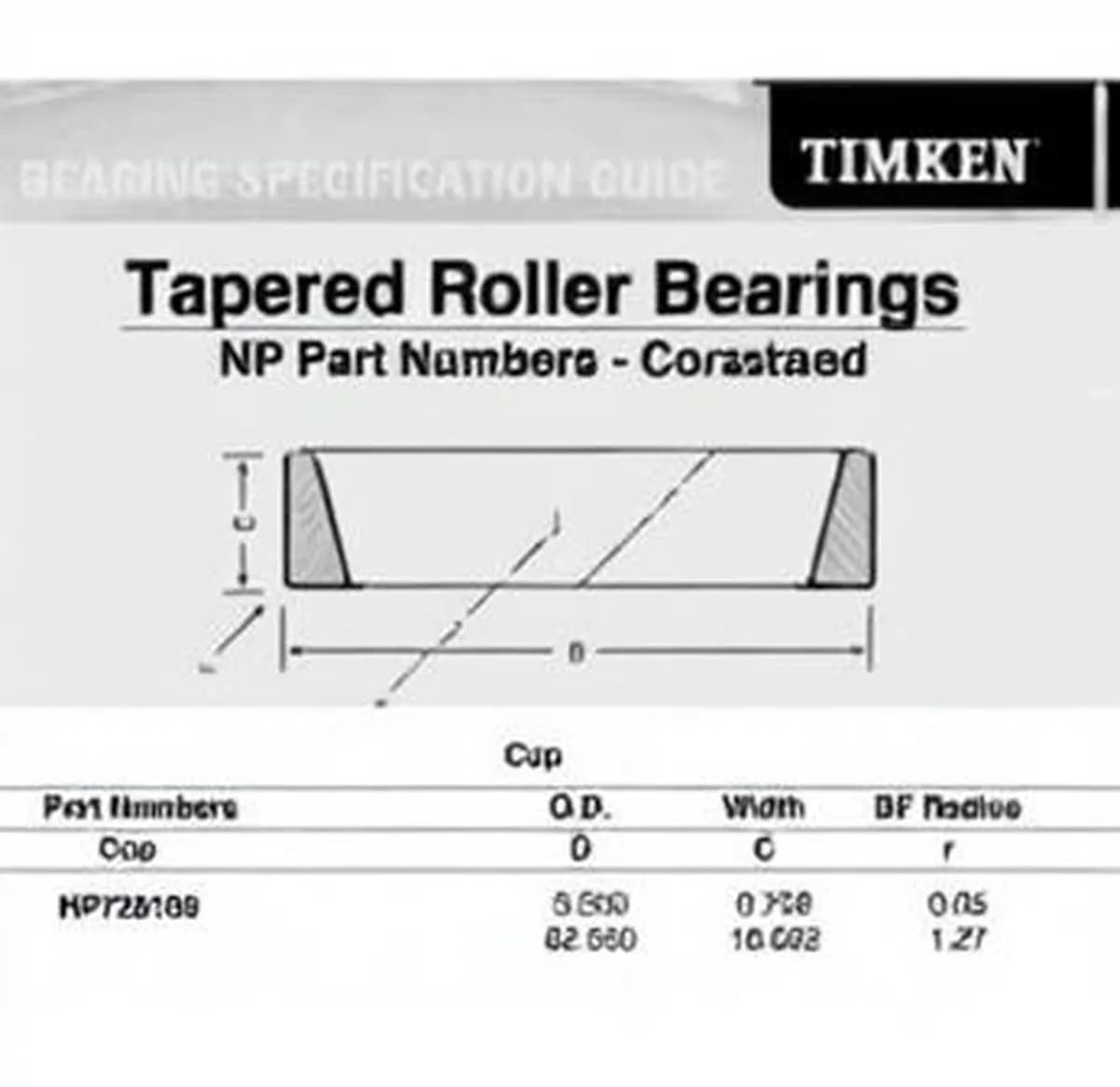 TIMKEN NP728109-TIMKEN - Image 1