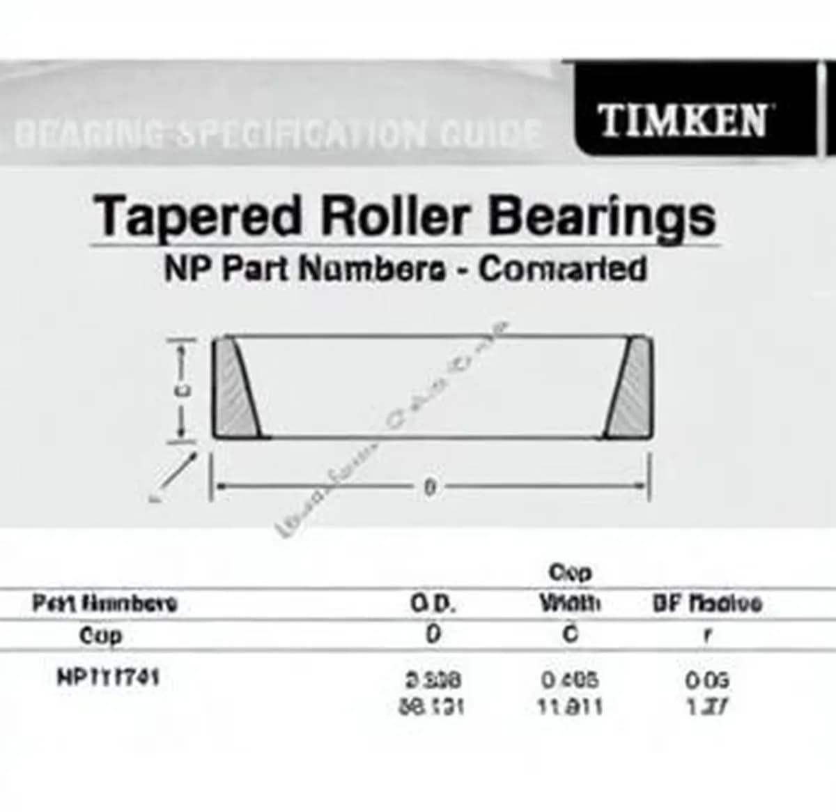 TIMKEN NP111741-TIMKEN - Image 1