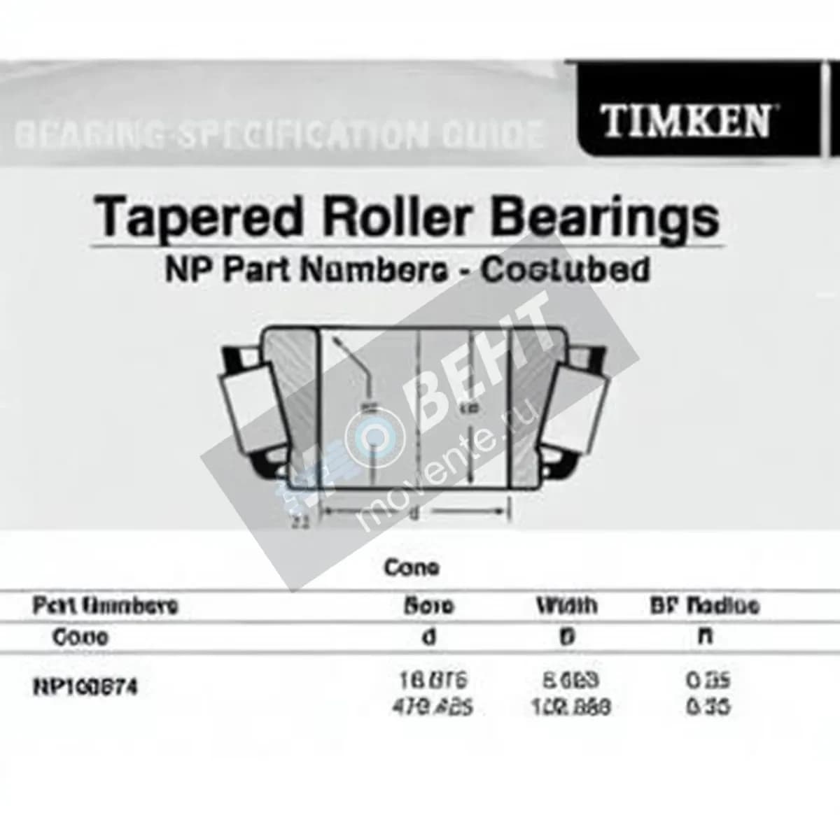 TIMKEN NP168674-TIMKEN - Image 1
