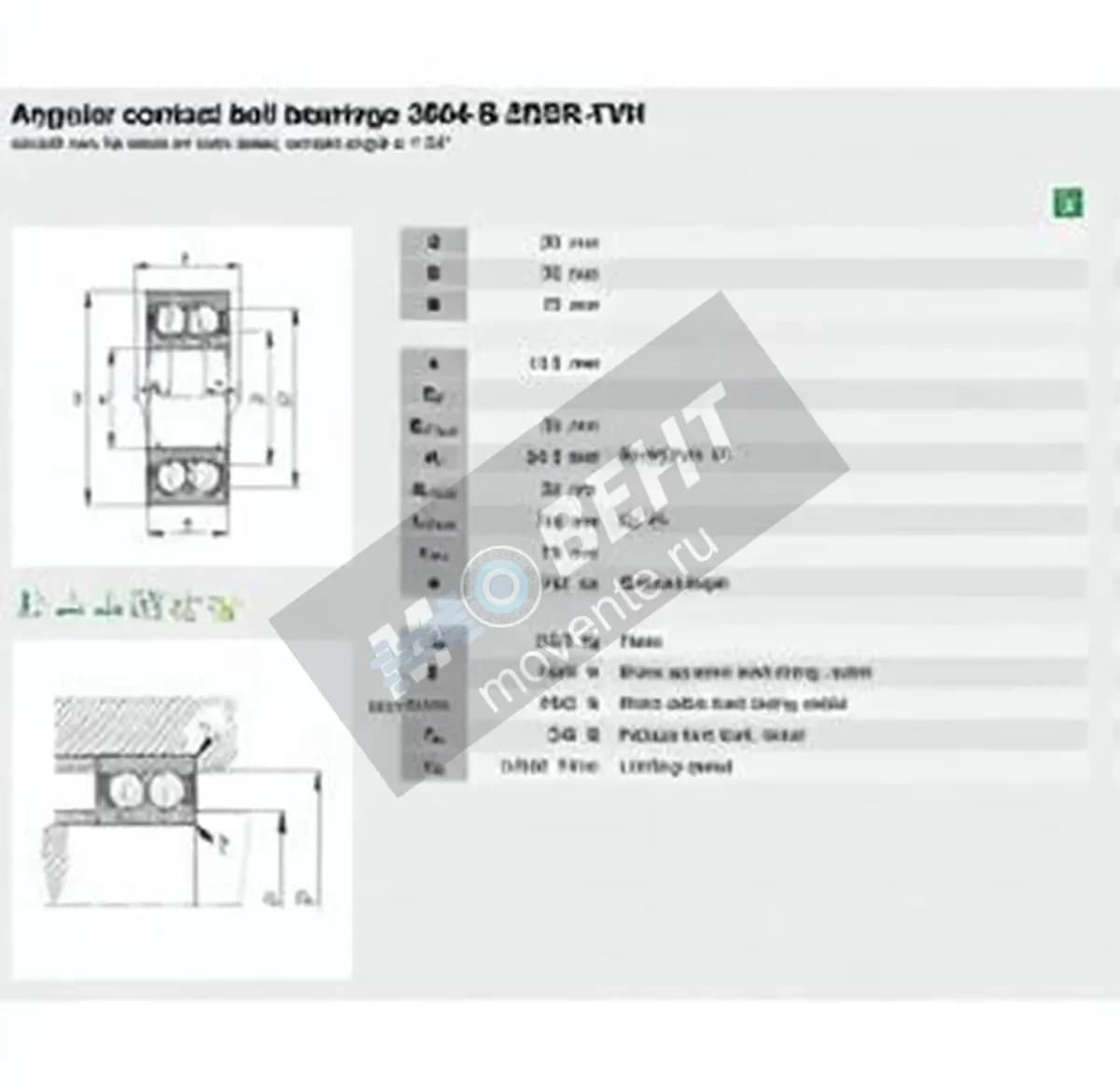 FAG 3804-B-2RSR-TVH-FAG - Image 1