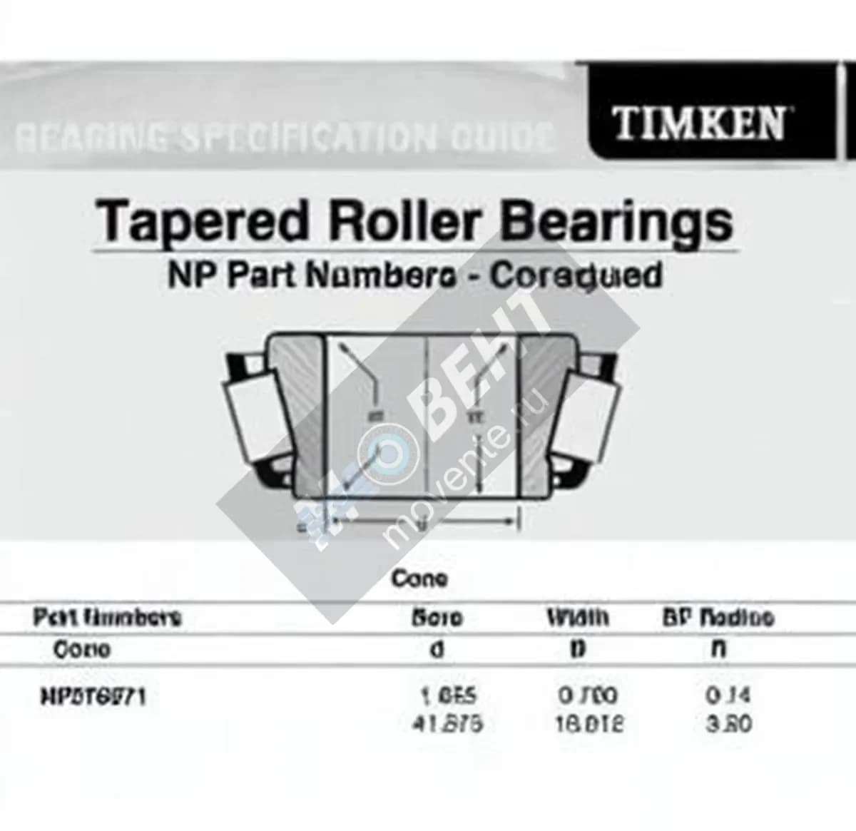 TIMKEN NP376271-TIMKEN - Image 1