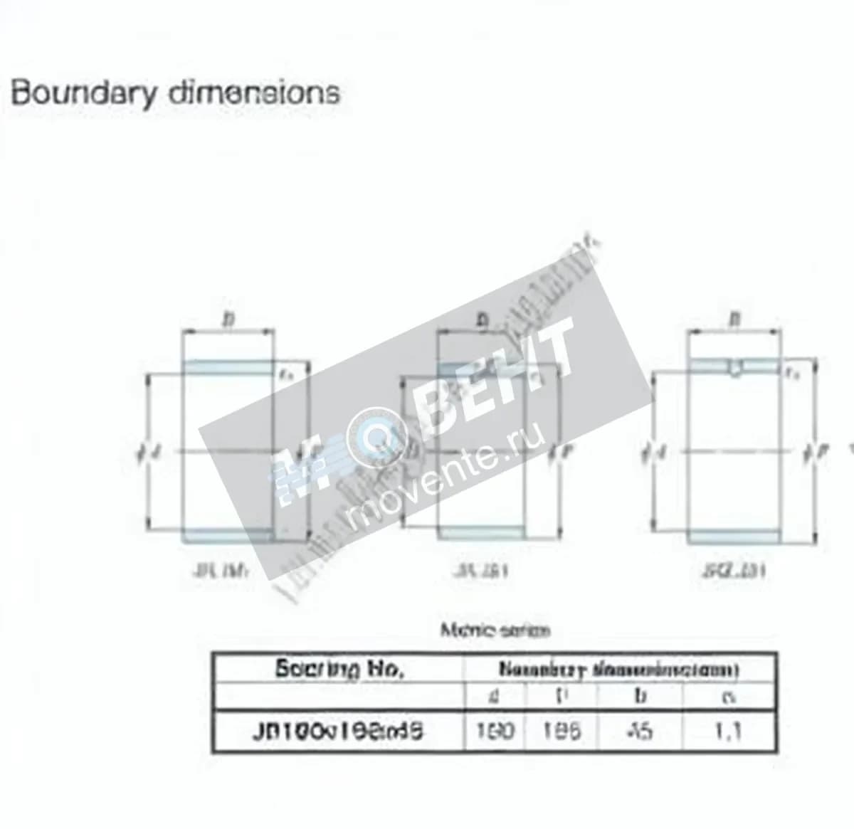 JTEKT JR180X195X45-JTEKT - Image 1