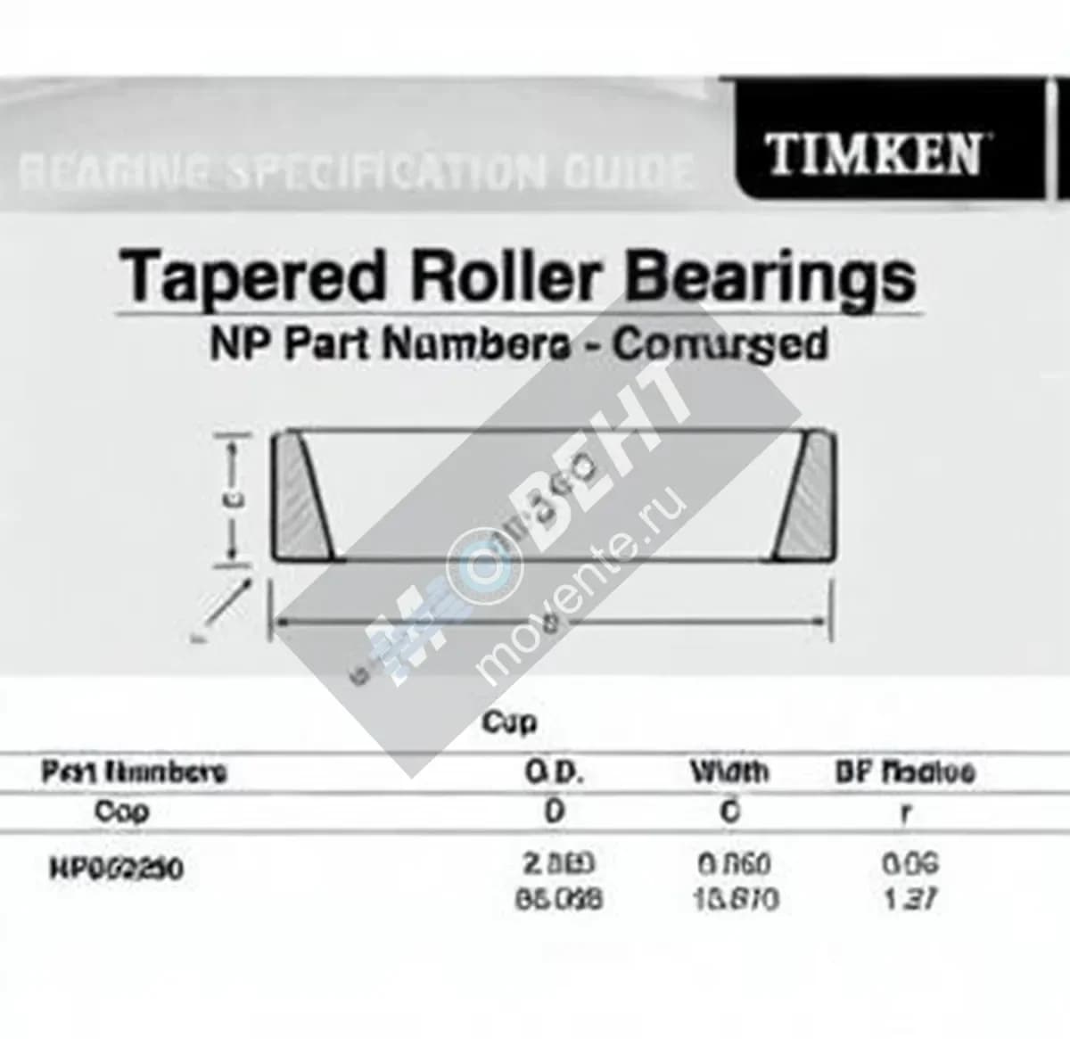 TIMKEN NP852290-TIMKEN - Image 1