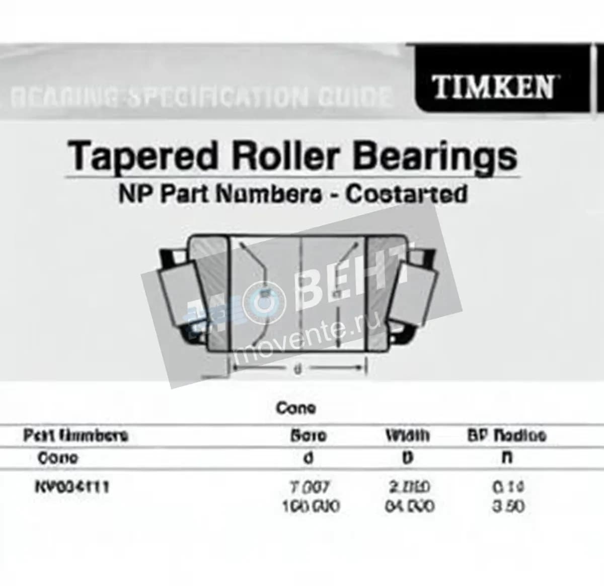 TIMKEN NP624111-TIMKEN - Image 1
