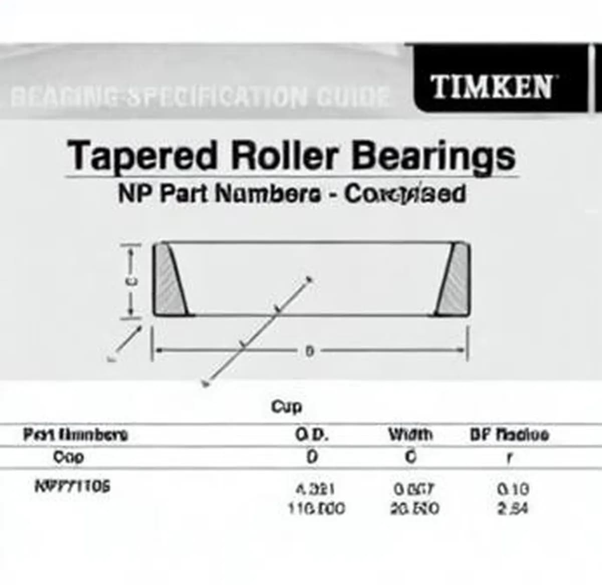 TIMKEN NP771105-TIMKEN - Image 1