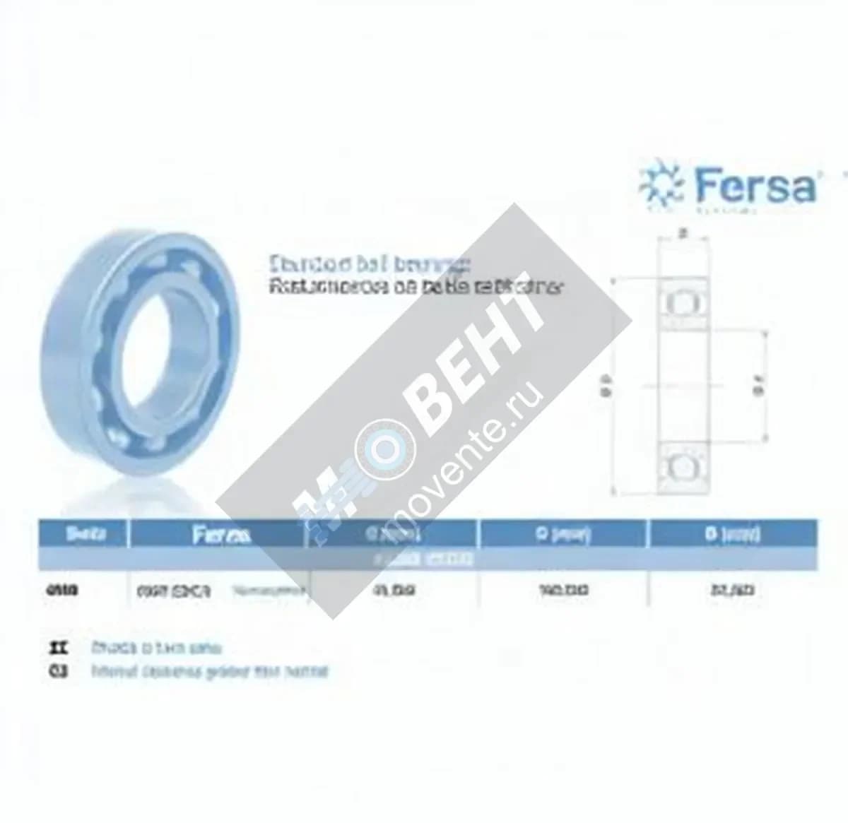 ASFERSA 6309-ZZ-C3-ASFERSA - Image 1