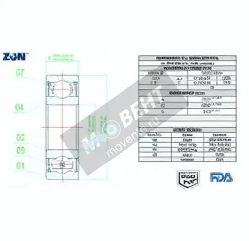 ZEN S6000-2RS-FDA-AISI420-ZEN - Image 1