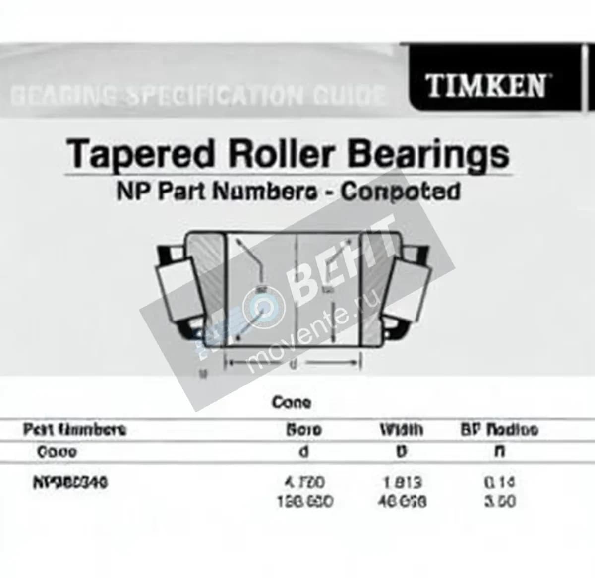 TIMKEN NP985346-TIMKEN - Image 1