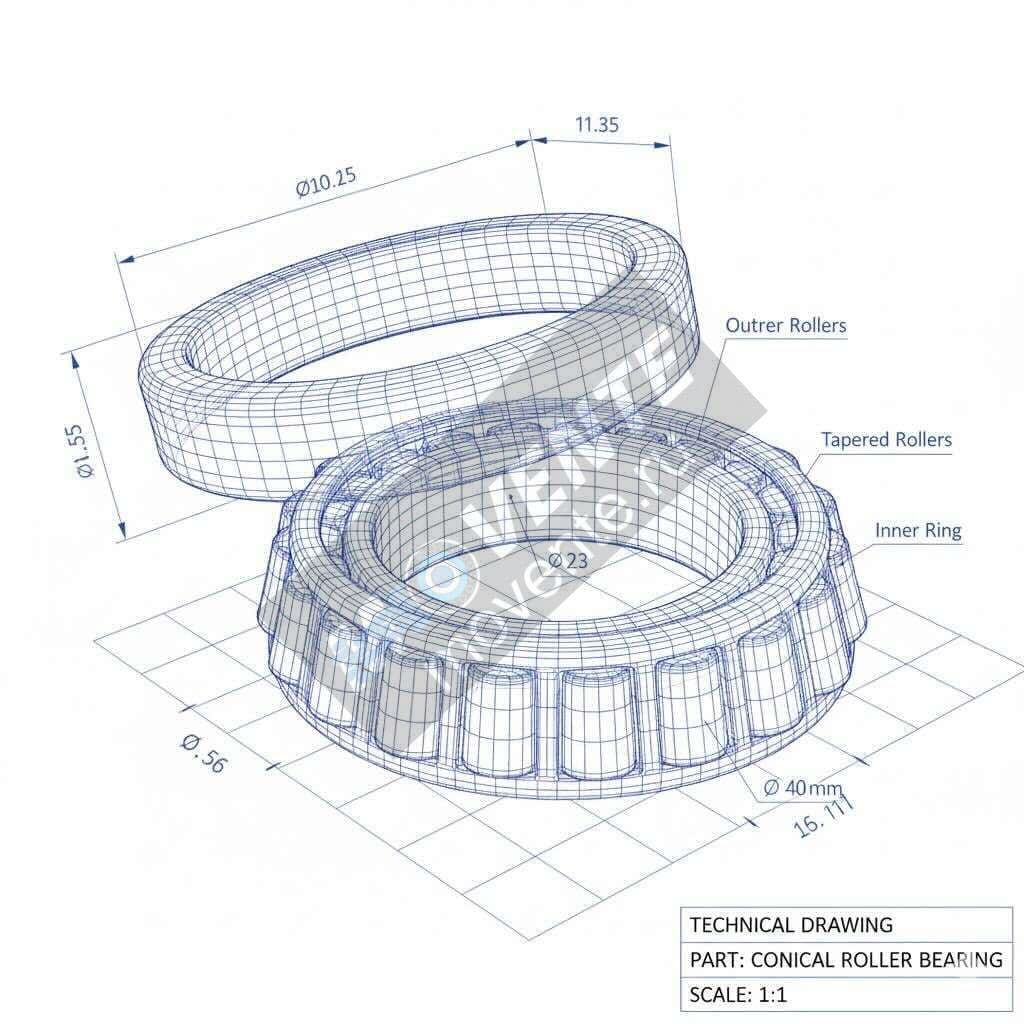 YZ90240: Конический роликоподшипник - Image 1