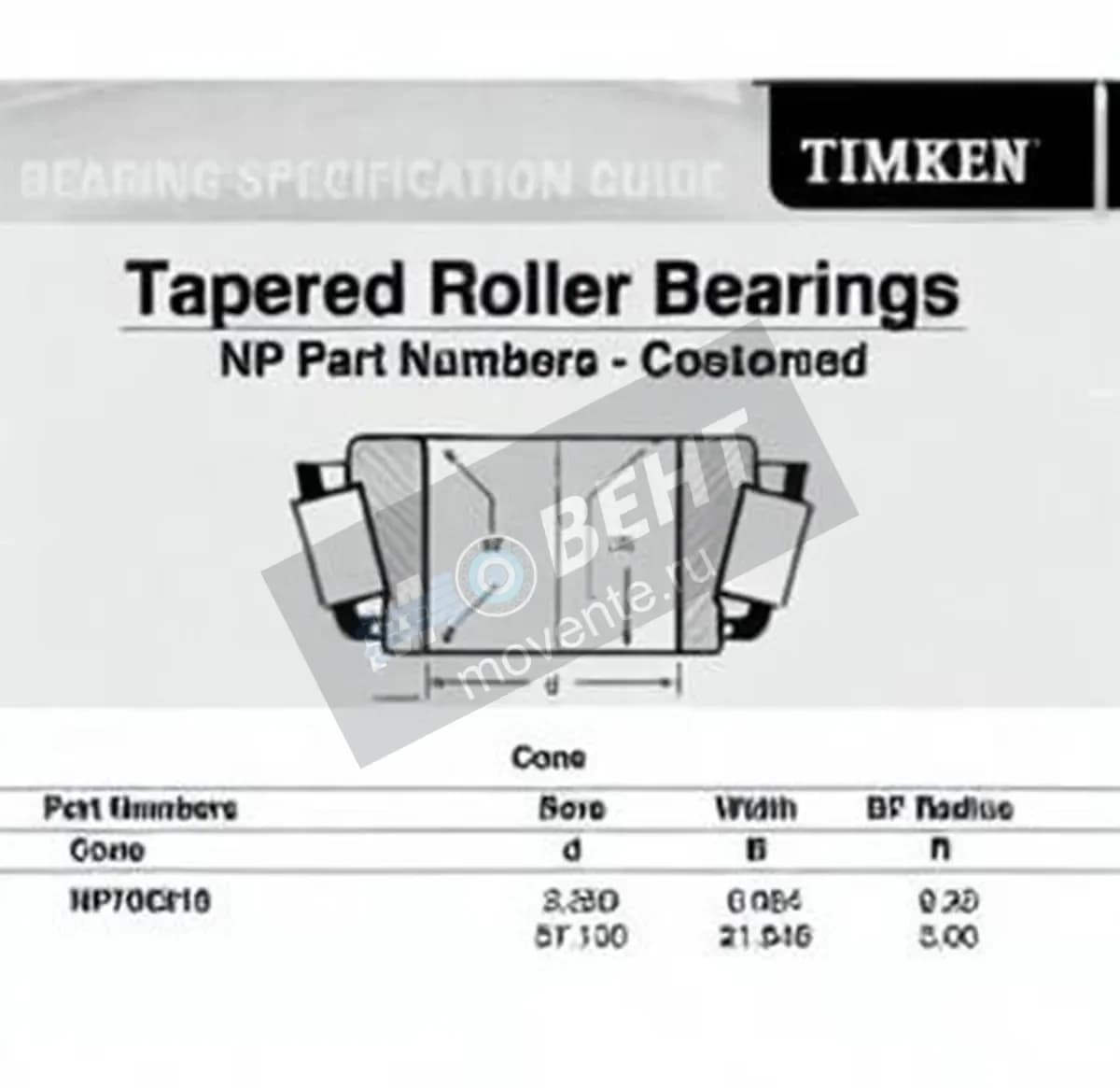 TIMKEN NP706218-TIMKEN - Image 1