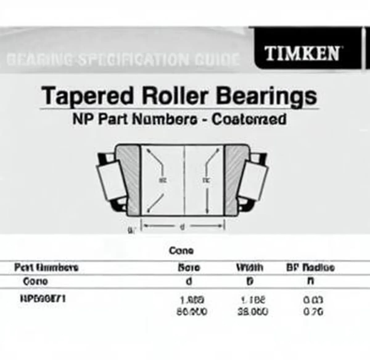 TIMKEN NP050871-TIMKEN - Image 1
