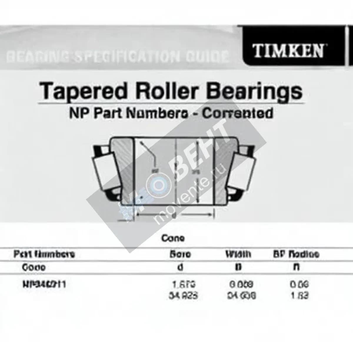 TIMKEN NP946311-TIMKEN - Image 1