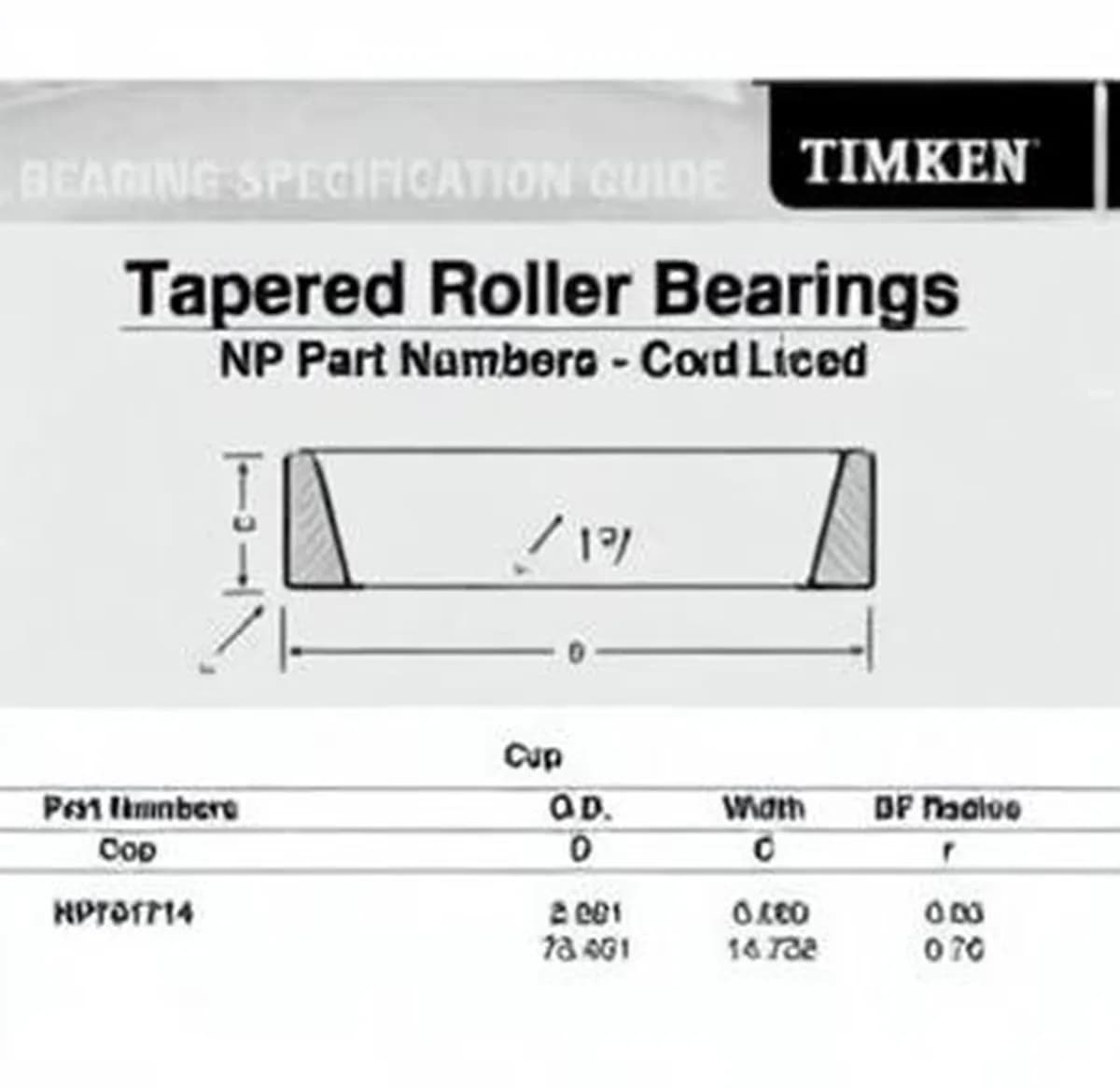 TIMKEN NP761714-TIMKEN - Image 1