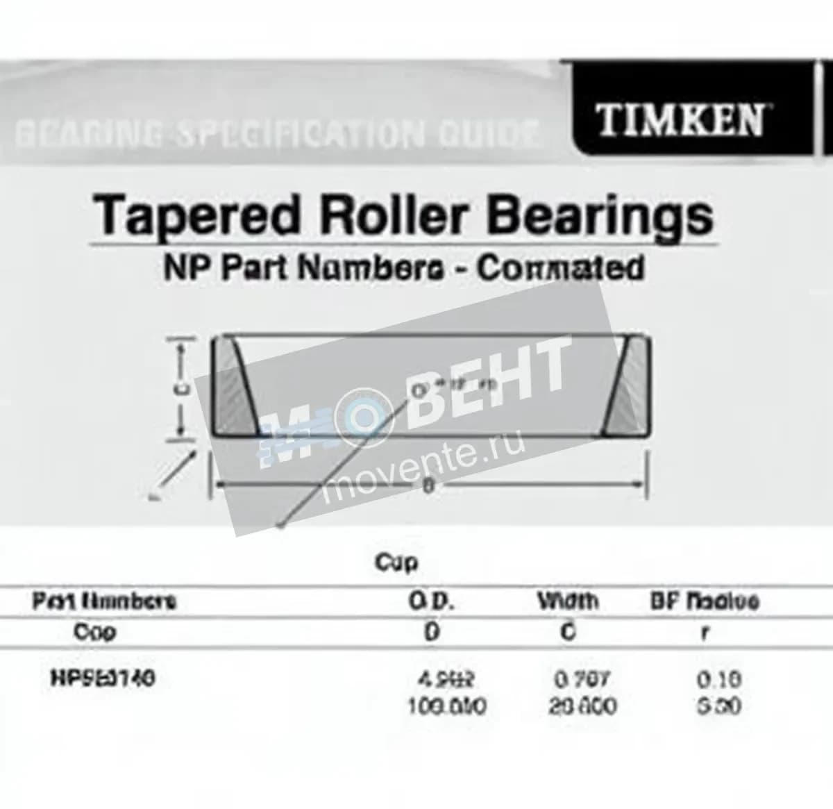 TIMKEN NP525140-TIMKEN - Image 1