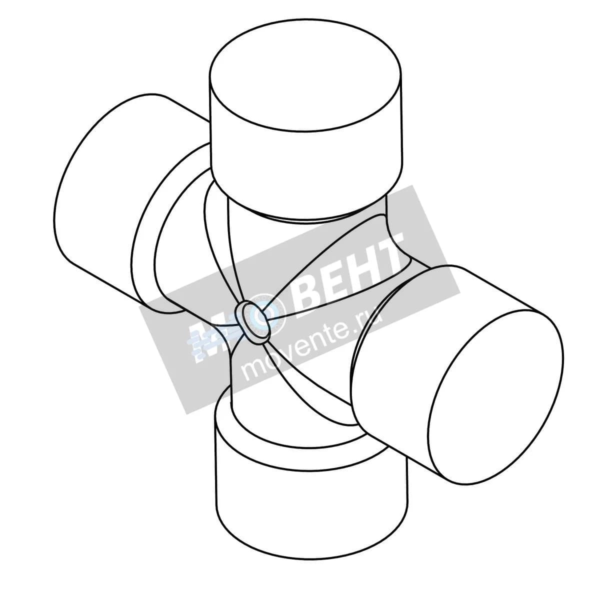 AH234343: Крестовина карданного шарнира