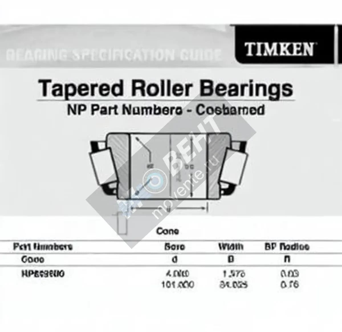 TIMKEN NP853900-TIMKEN - Image 1