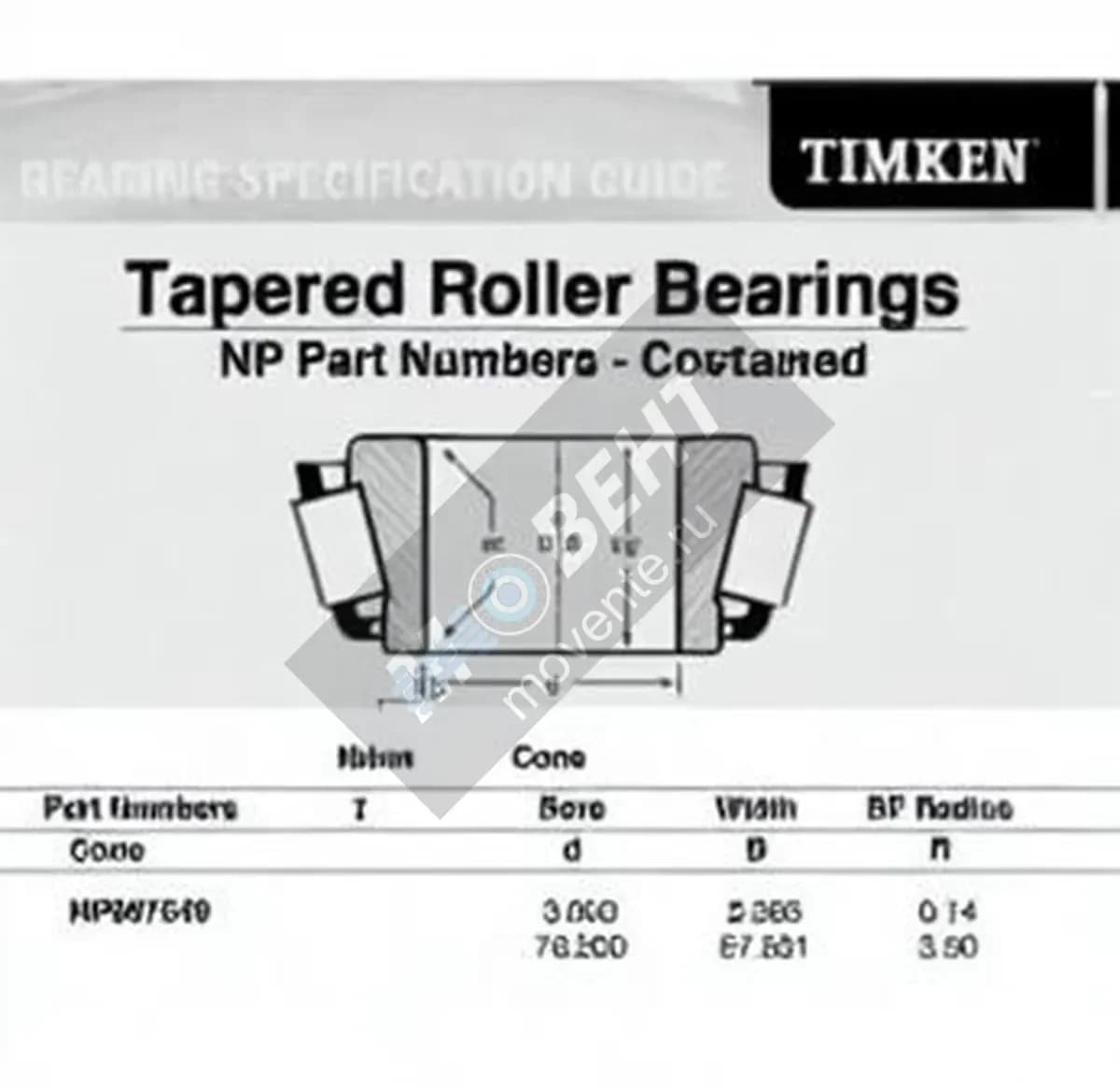 TIMKEN NP987549-TIMKEN - Image 1