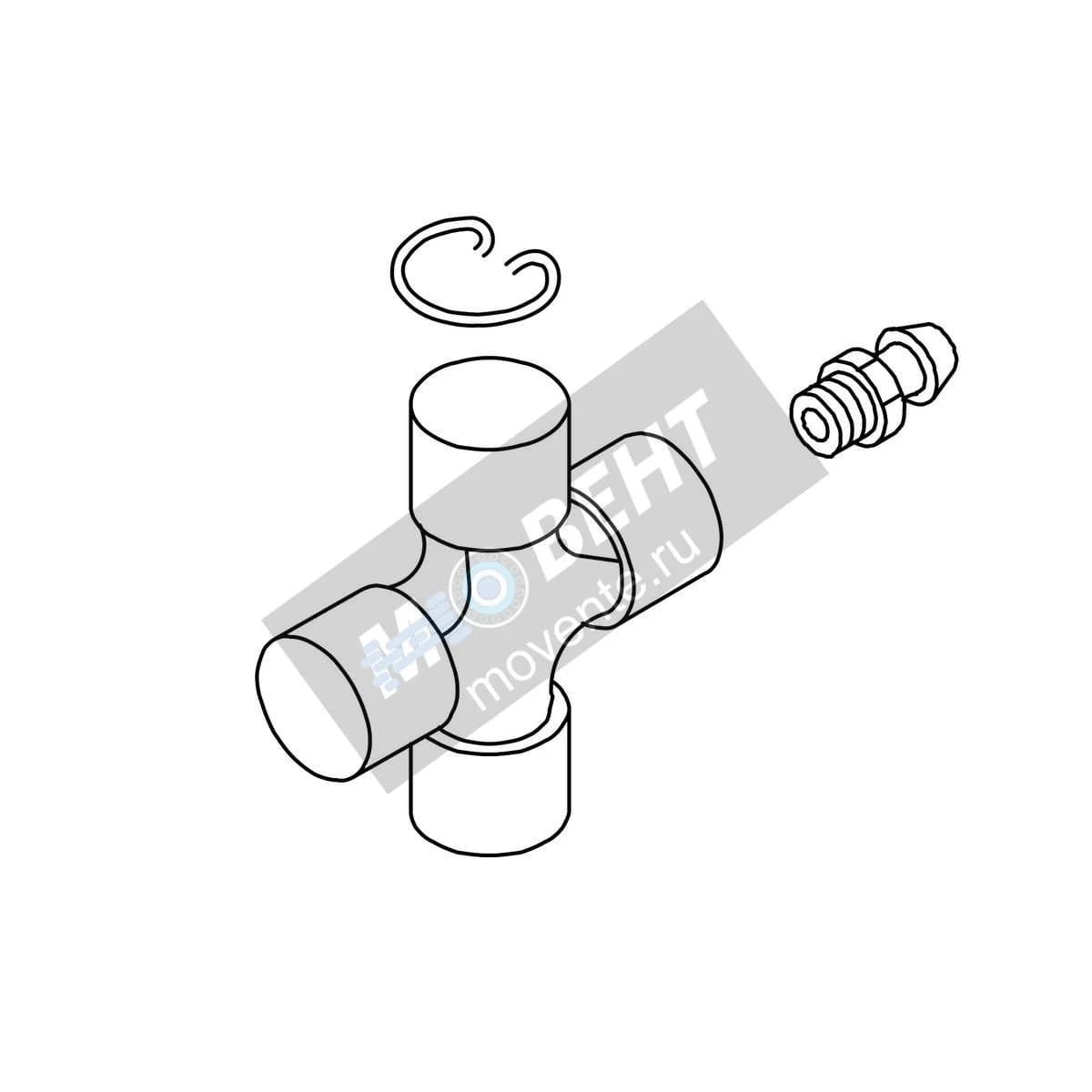 AN372215: Крестовой Подшипниковый узел