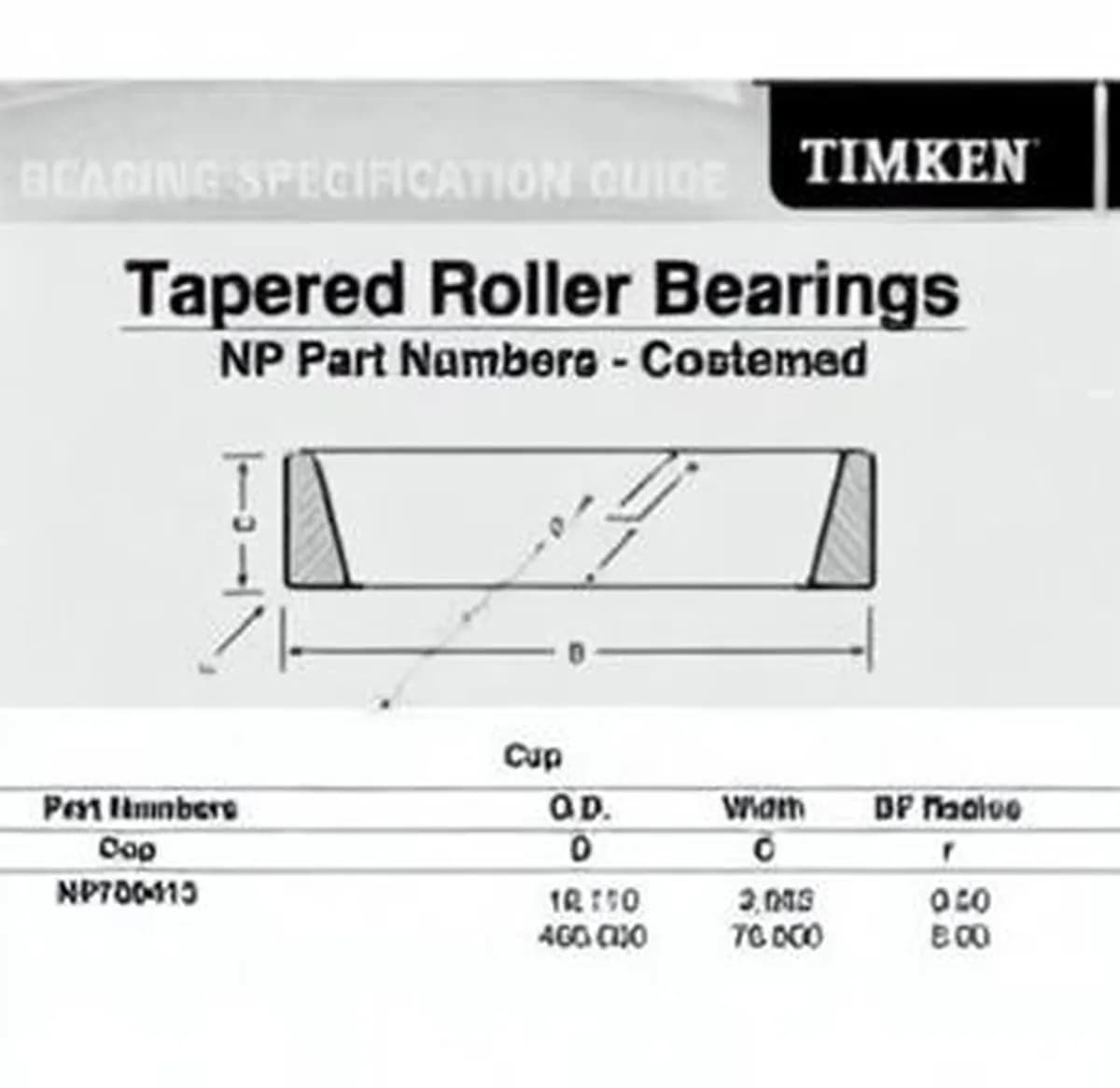 TIMKEN NP700413-TIMKEN - Image 1