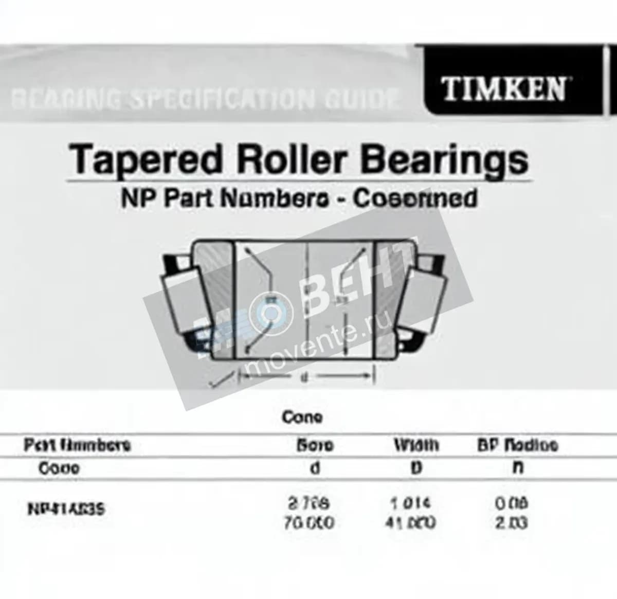 TIMKEN NP414535-TIMKEN - Image 1