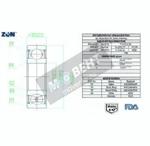 ZEN S6304-2RS-FDA-AISI420-ZEN - Image 1