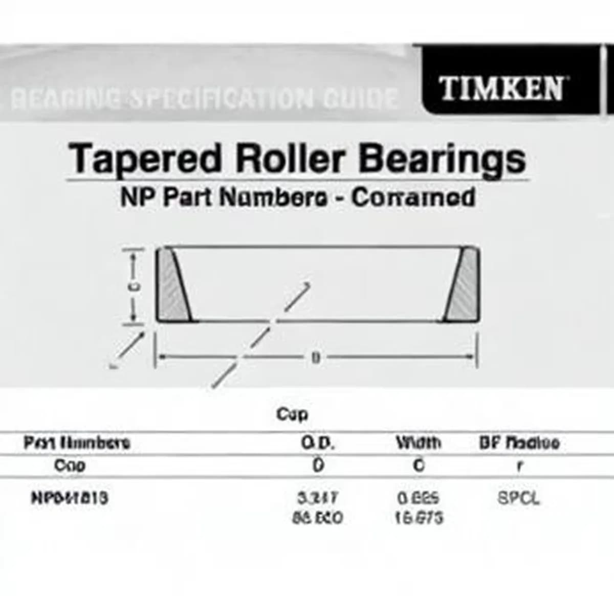 TIMKEN NP941813-TIMKEN - Image 1