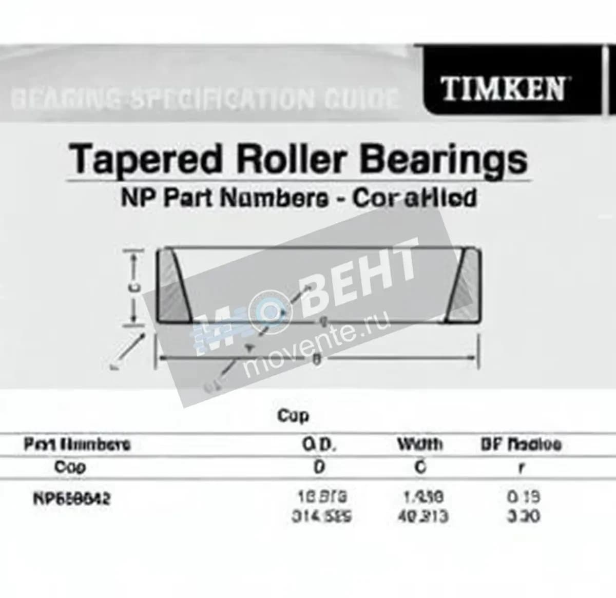 TIMKEN NP659842-TIMKEN - Image 1